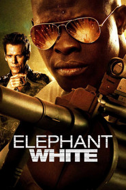 Elephant White Poster