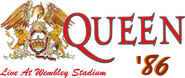 Logo of Queen Live at Wembley Stadium 1986 image size 774x328