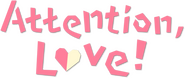 Logo of Attention, Love! image size 708x298