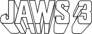 Logo of Jaws 3-D image size 3489x1296