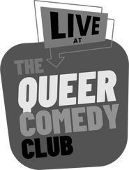 Logo of Live at the Queer Comedy Club image size 857x1124