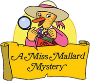 Logo of A Miss Mallard Mystery image size 1147x1029