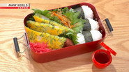 Tamagoyaki Five-color Bento & Scallion Pancake Bento (Negiyaki)