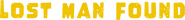 Logo of Lost Man Found image size 4308x476