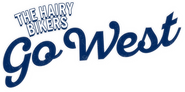 Logo of The Hairy Bikers Go West image size 1167x578