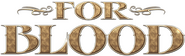 Logo of For Blood image size 385x116