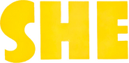 Logo of She image size 787x385