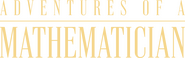 Logo of Adventures of a Mathematician image size 3601x1138
