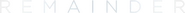 Logo of Remainder image size 2188x155