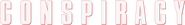 Logo of Conspiracy image size 783x105