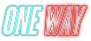 Logo of One Way image size 1637x756