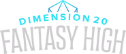 Logo of Dimension 20: Fantasy High image size 842x365