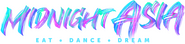 Logo of Medianoche en Asia: Comer · Bailar · Soñar image size 863x204