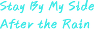 Logo of Stay By My Side After the Rain image size 1838x578