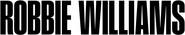 Logo of Robbie Williams image size 1086x205