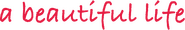 Logo of A Beautiful Life image size 1272x203