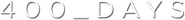 Logo of 400 Days image size 788x86