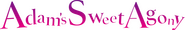 Logo of Adam's Sweet Agony image size 1364x221