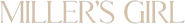 Logo of Miller's Girl image size 3142x407