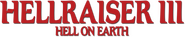 Logo of Hellraiser III: Hell on Earth image size 787x156