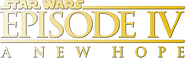 Logo of Star Wars image size 784x247