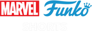 Logo of Marvel Funko Shorts image size 1426x488