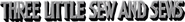 Logo of Three Little Sew and Sews image size 842x99