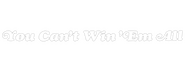 Logo of You Can't Win 'Em All image size 800x310