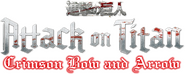 Logo of Attack on Titan: Crimson Bow and Arrow image size 747x299