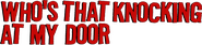 Logo of Who's That Knocking at My Door image size 780x179