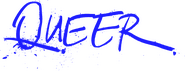 Logo of Queer image size 3245x1252