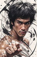 Photo of Bruce Lee image size 300x450