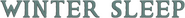 Logo of Winter Sleep image size 1886x184