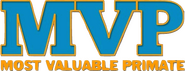 Logo of MVP: Most Valuable Primate image size 591x226