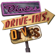 Logo of Diners, Drive-Ins and Dives image size 239x225
