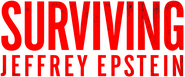 Logo of Surviving Jeffrey Epstein image size 3106x1299