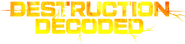 Logo of Destruction Decoded image size 3973x954