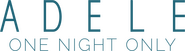 Logo of Adele One Night Only image size 1788x492