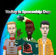 Logo of Today Is Spaceship Day image size 486x477