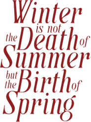Logo of Winter is not the Death of Summer, but the Birth of Spring image size 1576x2097