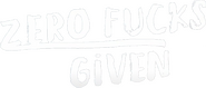 Logo of Zero Fucks Given image size 675x290