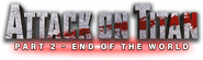 Logo of Attack on Titan II: End of the World image size 800x236