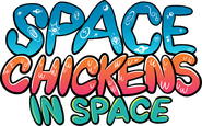 Logo of Space Chickens in Space image size 3473x2151