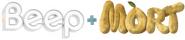 Logo of Beep and Mort image size 4314x926