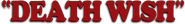 Logo of Death Wish image size 792x102