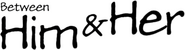 Logo of Between Him and Her image size 455x122