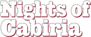 Logo of Nights of Cabiria image size 725x297