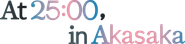 Logo of At 25:00, in Akasaka image size 3119x750
