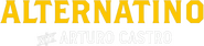 Logo of Alternatino with Arturo Castro image size 1409x319