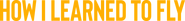 Logo of How I Learned to Fly image size 4298x485